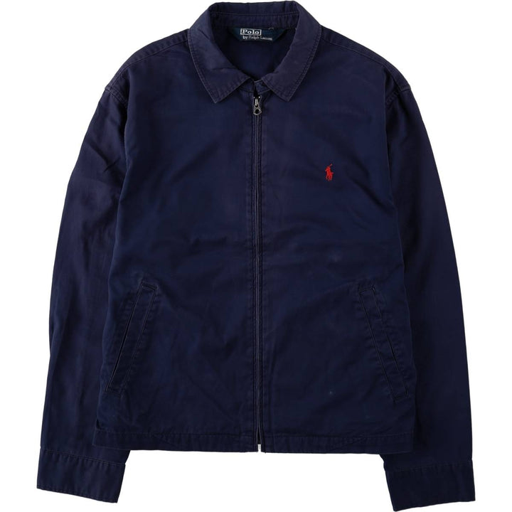 Ralph Lauren POLO by Ralph Lauren Swing Top Sports Jacket Men's L size cotton navy blue type Vintage Second Hand