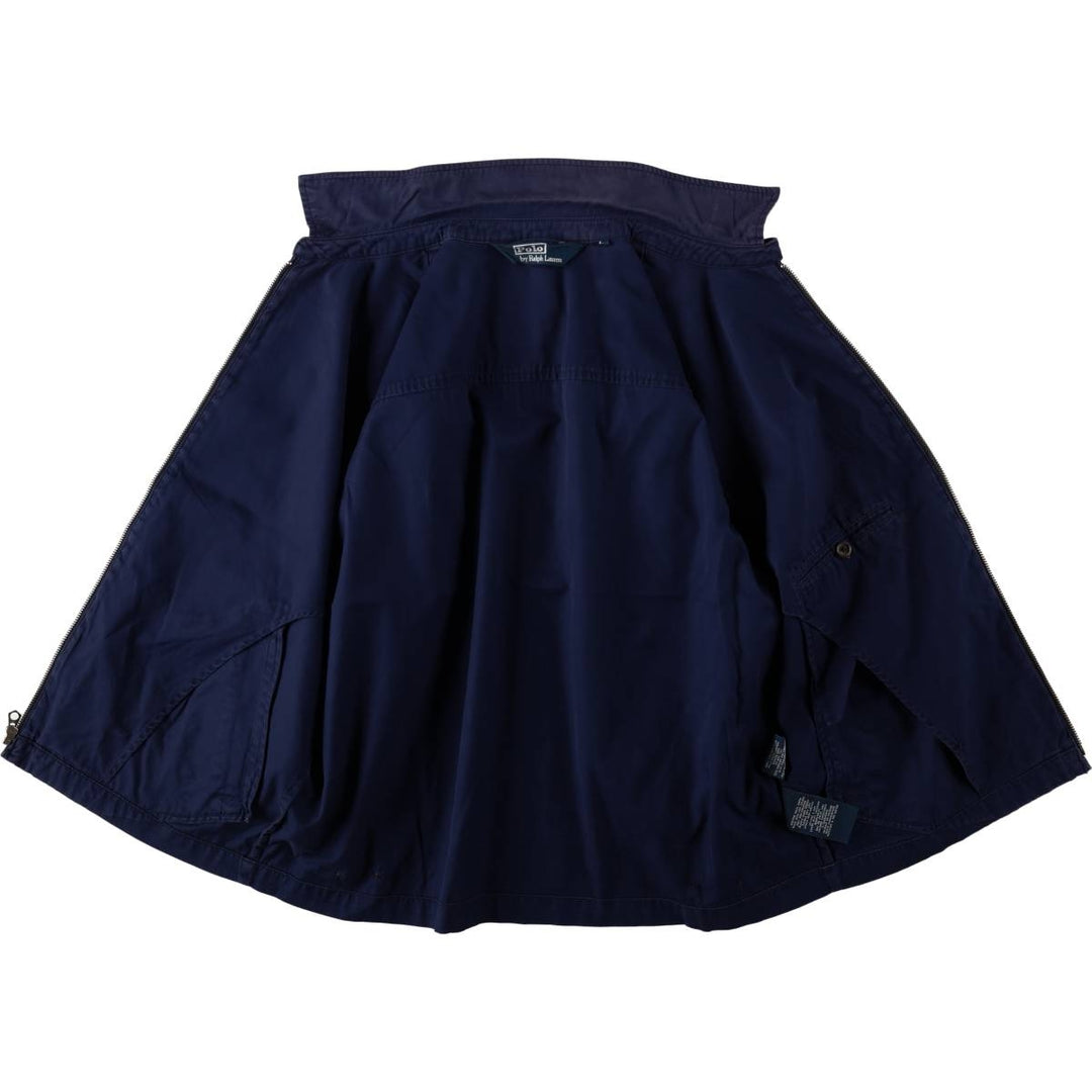 Ralph Lauren POLO by Ralph Lauren Swing Top Sports Jacket Men's L size cotton navy blue type Vintage Second Hand