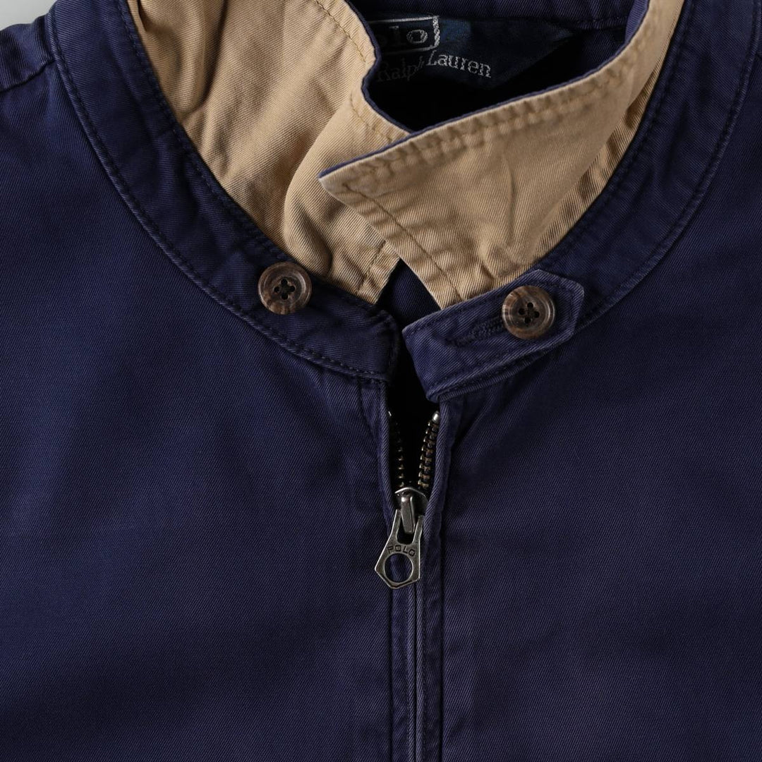 Ralph Lauren POLO by Ralph Lauren Swing Top Sports Jacket Men's L size cotton navy blue type Vintage Second Hand
