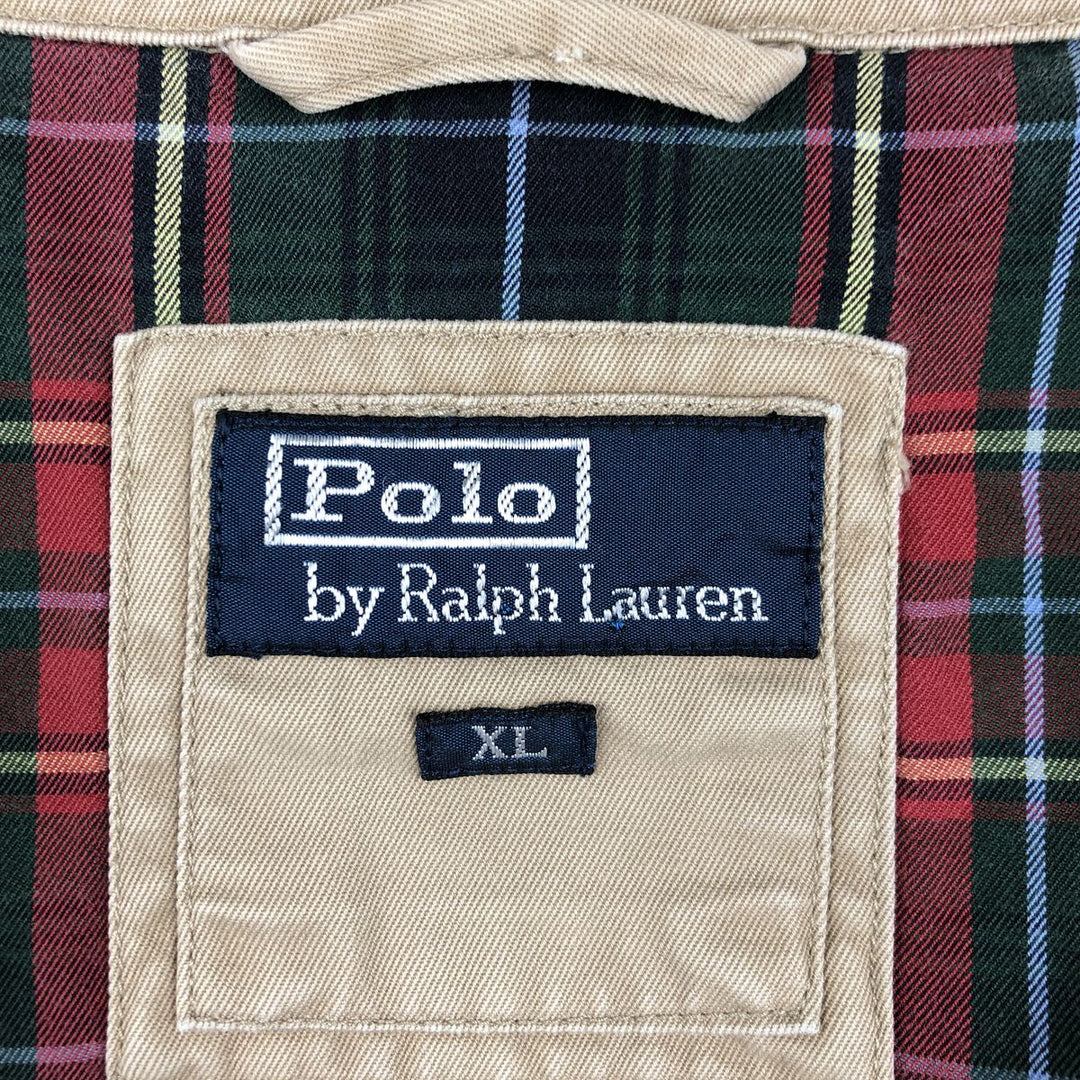 Ralph Lauren POLO by Ralph Lauren Swing Top Sports Jacket Men's XL cotton Beige type Vintage Second Hand