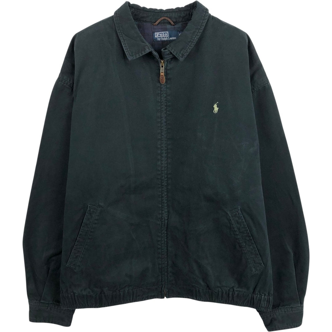 Ralph Lauren POLO by Ralph Lauren Swing Top Sports Jacket Men's XL cotton navy blue type Vintage Second Hand