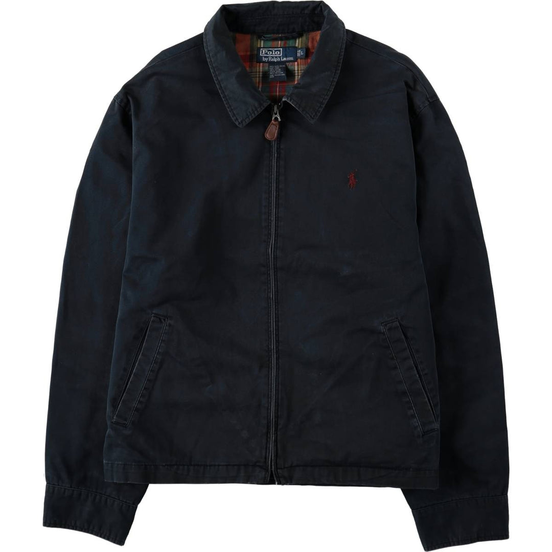 Ralph Lauren POLO by Ralph Lauren Swing Top Sports Jacket Men's L size cotton navy blue type Vintage Second Hand