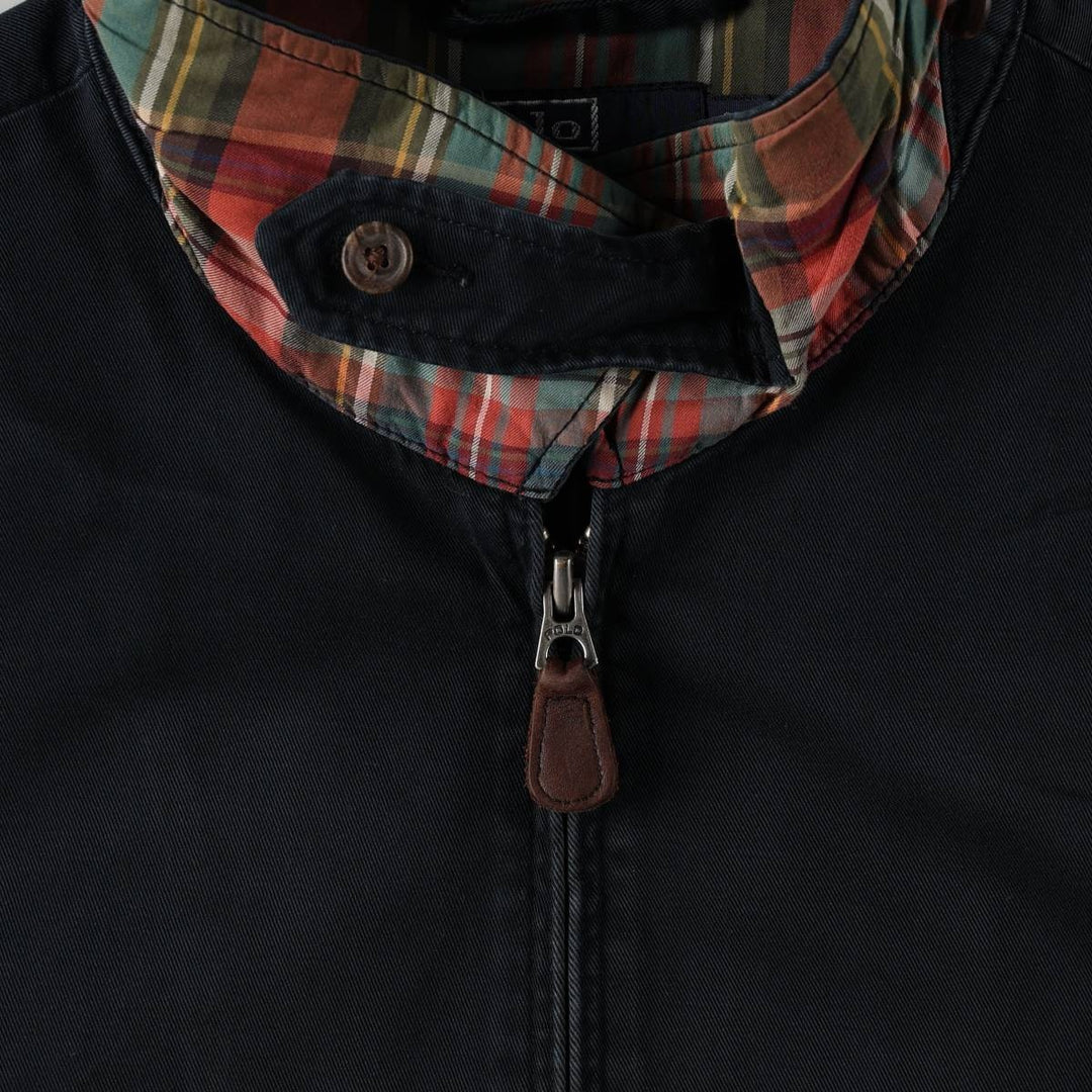 Ralph Lauren POLO by Ralph Lauren Swing Top Sports Jacket Men's L size cotton navy blue type Vintage Second Hand