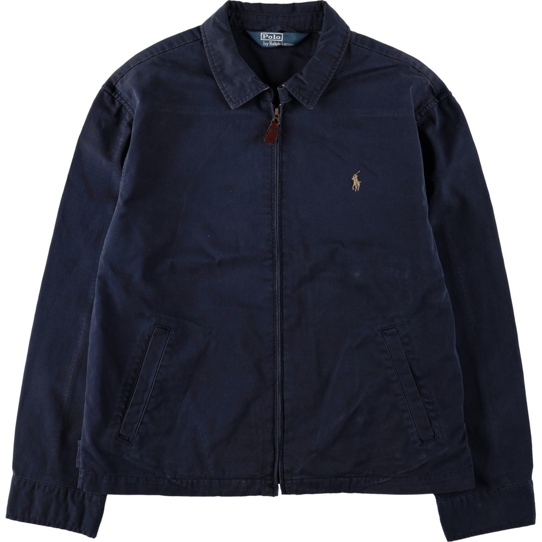 Ralph Lauren POLO by Ralph Lauren Swing Top Sports Jacket Men's XL cotton navy blue type Vintage Second Hand
