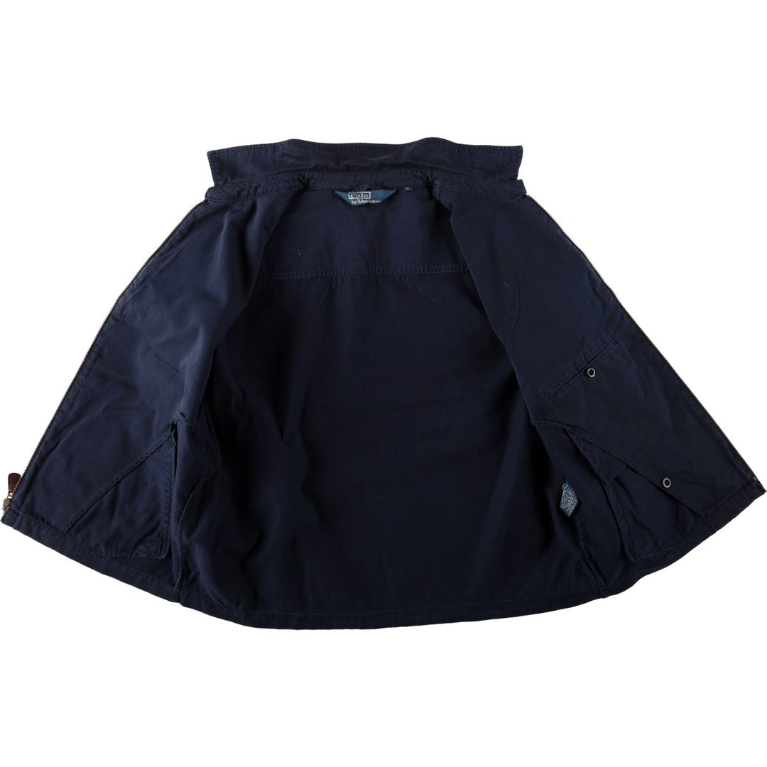 Ralph Lauren POLO by Ralph Lauren Swing Top Sports Jacket Men's XL cotton navy blue type Vintage Second Hand