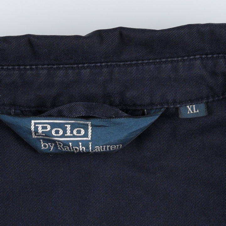 Ralph Lauren POLO by Ralph Lauren Swing Top Sports Jacket Men's XL cotton navy blue type Vintage Second Hand