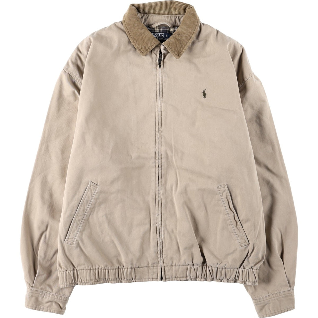 Ralph Lauren POLO by Ralph Lauren Swing Top Sports Jacket Men's L size cotton Beige type Vintage Second Hand