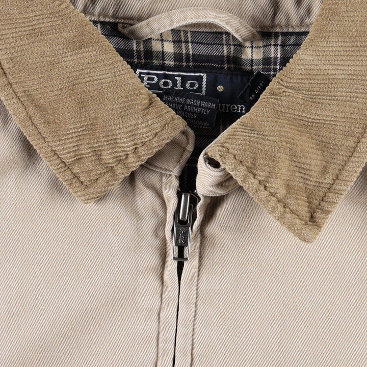Ralph Lauren POLO by Ralph Lauren Swing Top Sports Jacket Men's L size cotton Beige type Vintage Second Hand
