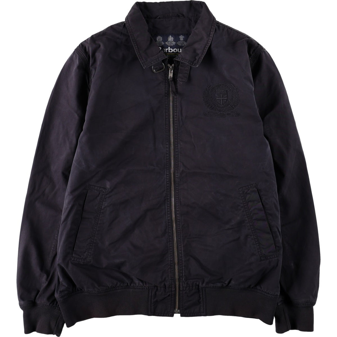 Barbour POLO CLUB 3-Warrant Swing Top Sport Jacket, Men's Size L (approx.) cotton black type Vintage Second Hand