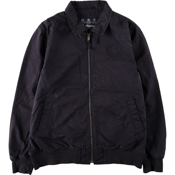 Barbour POLO CLUB 3-Warrant Swing Top Sport Jacket, Men's Size L (approx.) cotton black type Vintage Second Hand