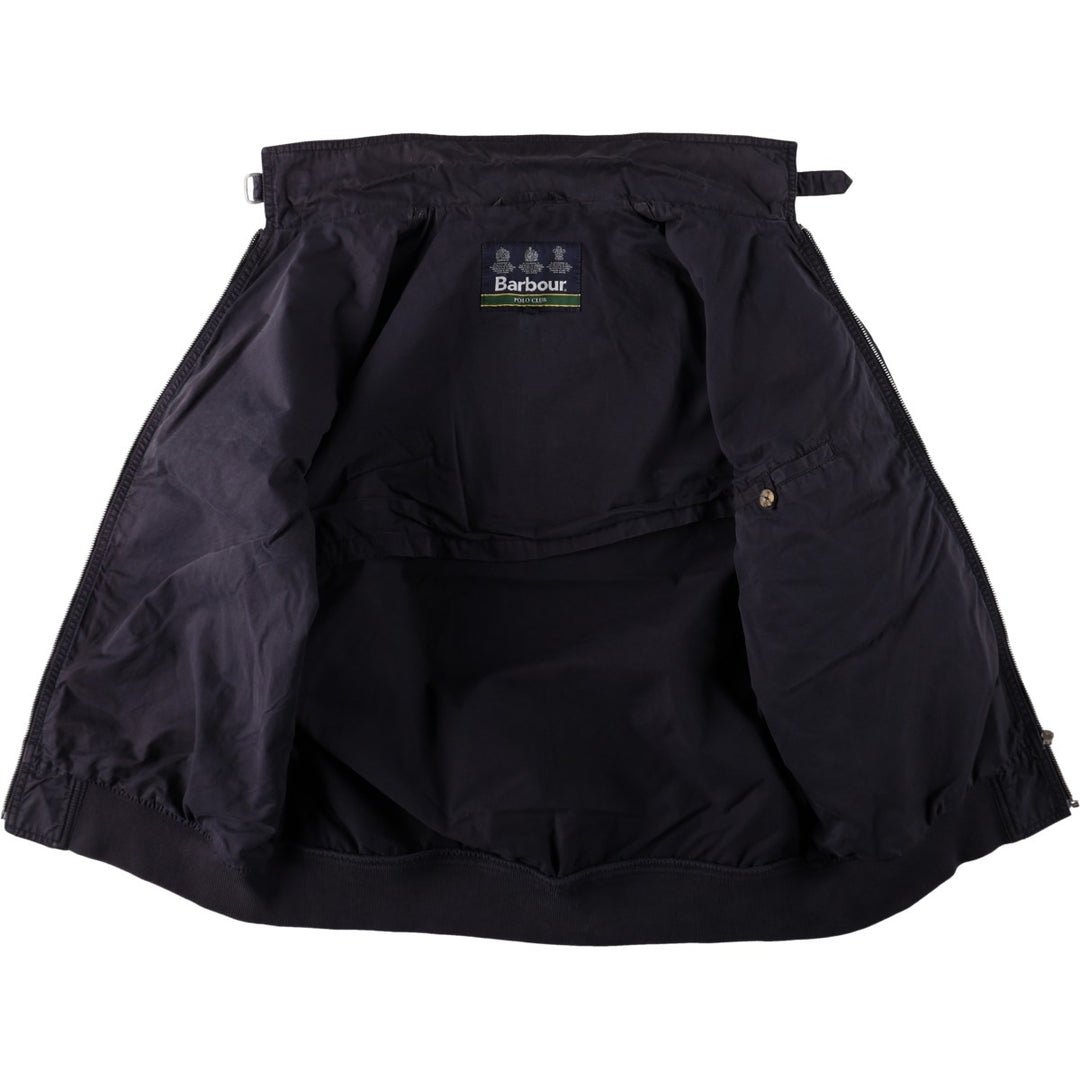Barbour POLO CLUB 3-Warrant Swing Top Sport Jacket, Men's Size L (approx.) cotton black type Vintage Second Hand