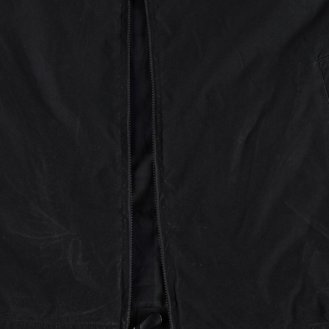 90'S NAUTICA swing top sports jacket, men's XL size, vintage polyester black type Vintage Second Hand