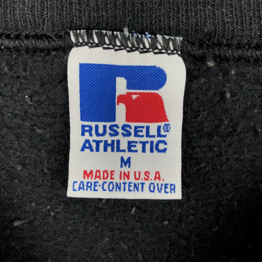 Vintage 90'S Russell sweatshirt, made in the USA, size M, men's cotton black type Vintage Second Hand
