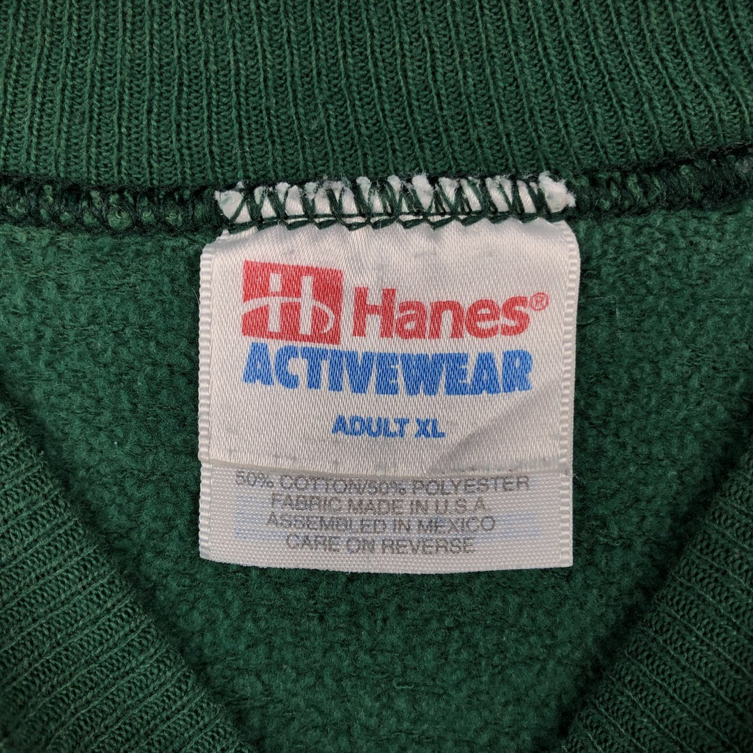 90s-00'S Hanes Betty Boop character sweatshirt, men's size XL equivalent, vintage. cotton green type Vintage Second Hand