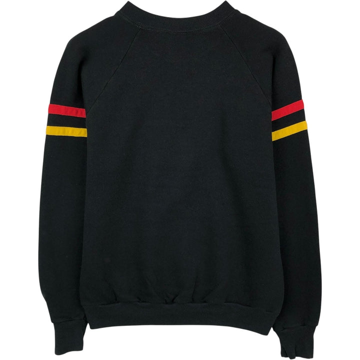 Disneyland MICKEY MOUSE Mickey Mouse Character Sweatshirt, Made in USA, Men's Size M polyester black type Vintage Second Hand