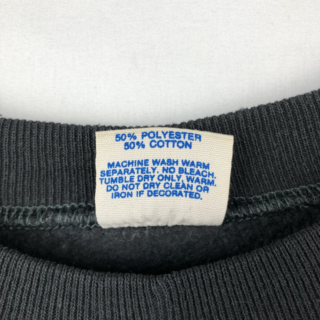 Disneyland MICKEY MOUSE Mickey Mouse Character Sweatshirt, Made in USA, Men's Size M polyester black type Vintage Second Hand