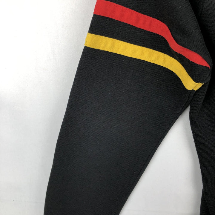 Disneyland MICKEY MOUSE Mickey Mouse Character Sweatshirt, Made in USA, Men's Size M polyester black type Vintage Second Hand