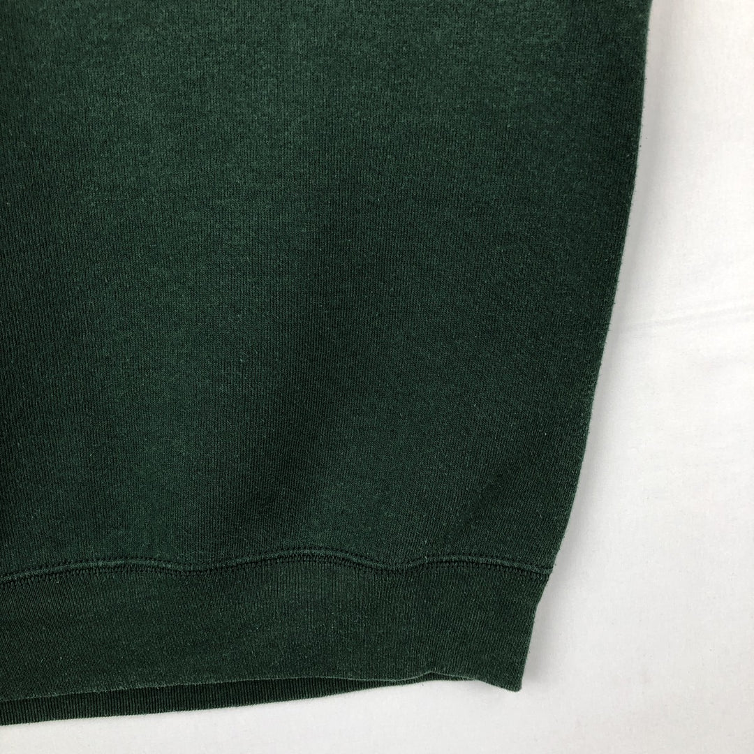 MICKEY and CO. MICKEY MOUSE Mickey Mouse Character Sweatshirt, Made in USA, Men's Size L (Equivalent), Vintage cotton green type Vintage Second Hand