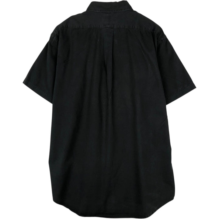 Ralph Lauren BLAKE short sleeve button down shirt, men's XL size cotton black type Vintage Second Hand