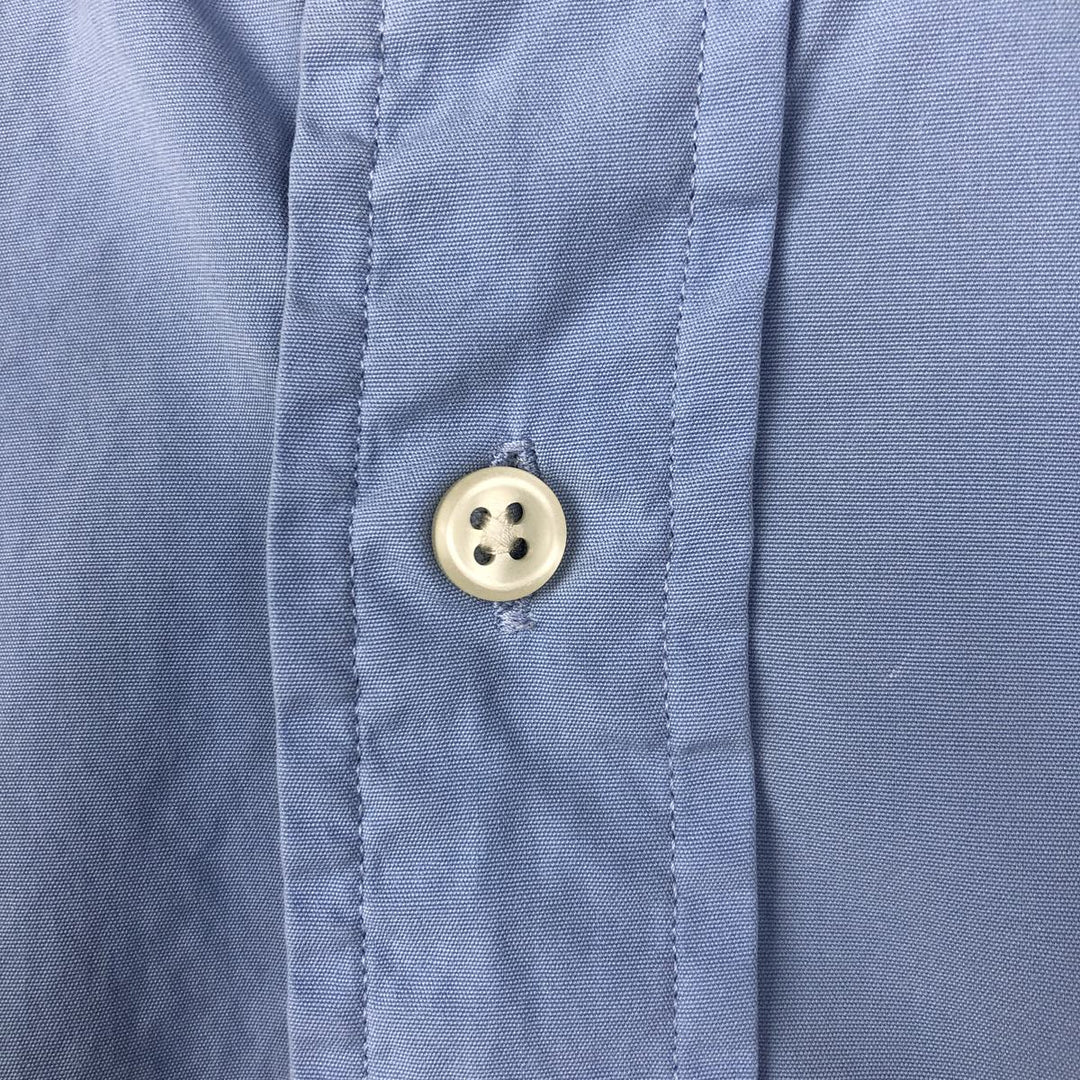 Ralph Lauren Classic Fit short sleeve button down shirt, men's size L cotton Blue type light blue Vintage Second Hand