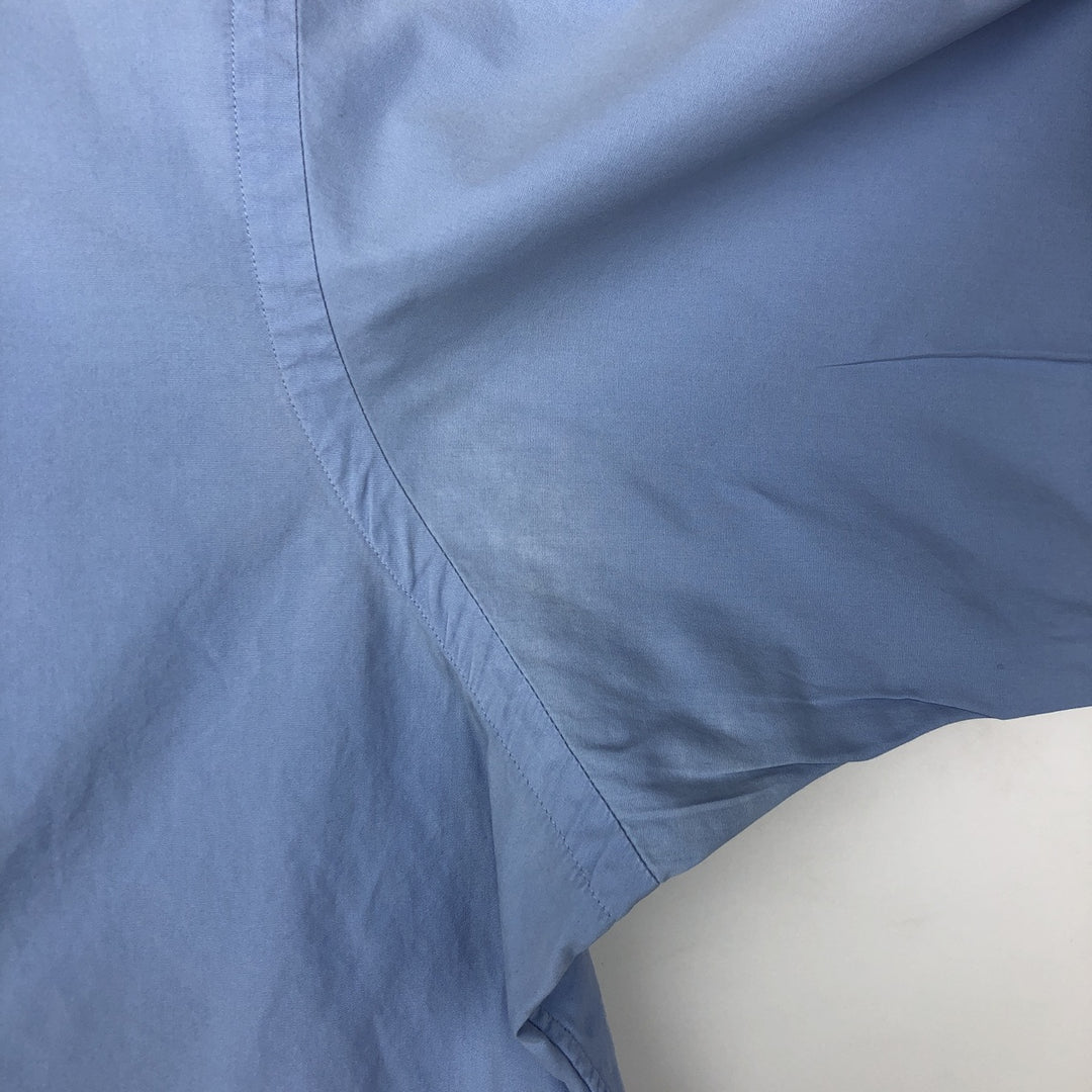 Ralph Lauren Classic Fit short sleeve button down shirt, men's size L cotton Blue type light blue Vintage Second Hand