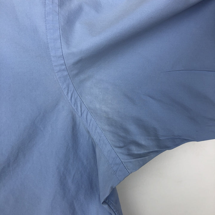 Ralph Lauren Classic Fit short sleeve button down shirt, men's size L cotton Blue type light blue Vintage Second Hand