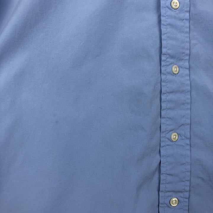 Ralph Lauren Classic Fit short sleeve button down shirt, men's size L cotton Blue type light blue Vintage Second Hand