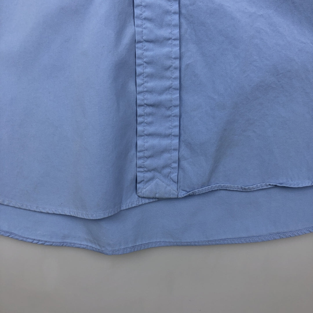 Ralph Lauren Classic Fit short sleeve button down shirt, men's size L cotton Blue type light blue Vintage Second Hand