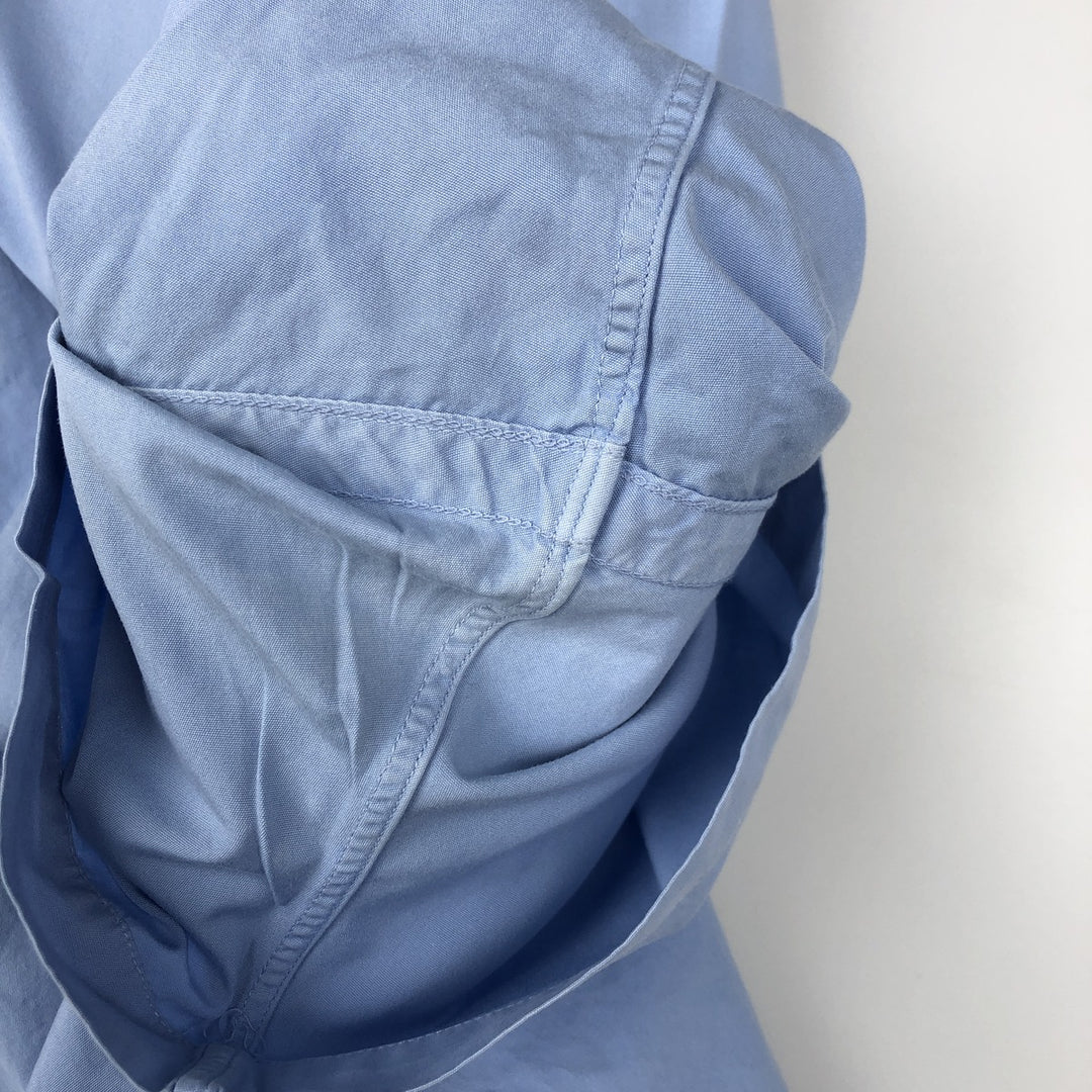 Ralph Lauren Classic Fit short sleeve button down shirt, men's size L cotton Blue type light blue Vintage Second Hand