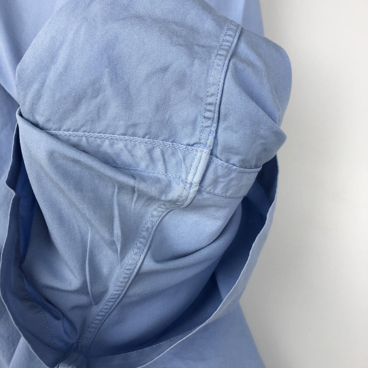 Ralph Lauren Classic Fit short sleeve button down shirt, men's size L cotton Blue type light blue Vintage Second Hand