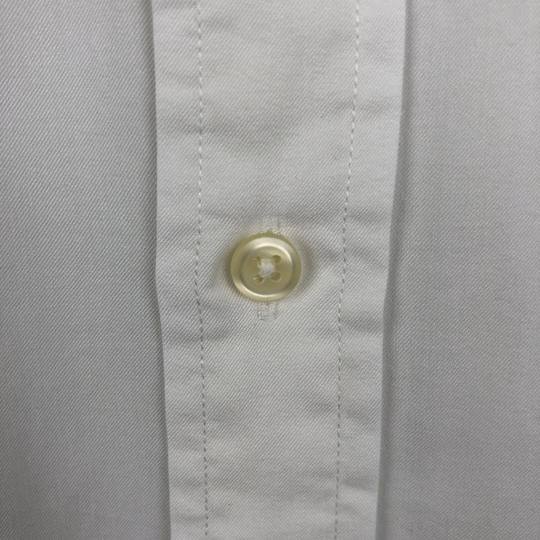 Ralph Lauren Featherweight Twill Short-Sleeve Button-Down Shirt, Men's Size XL (approx.) cotton white type Vintage Second Hand