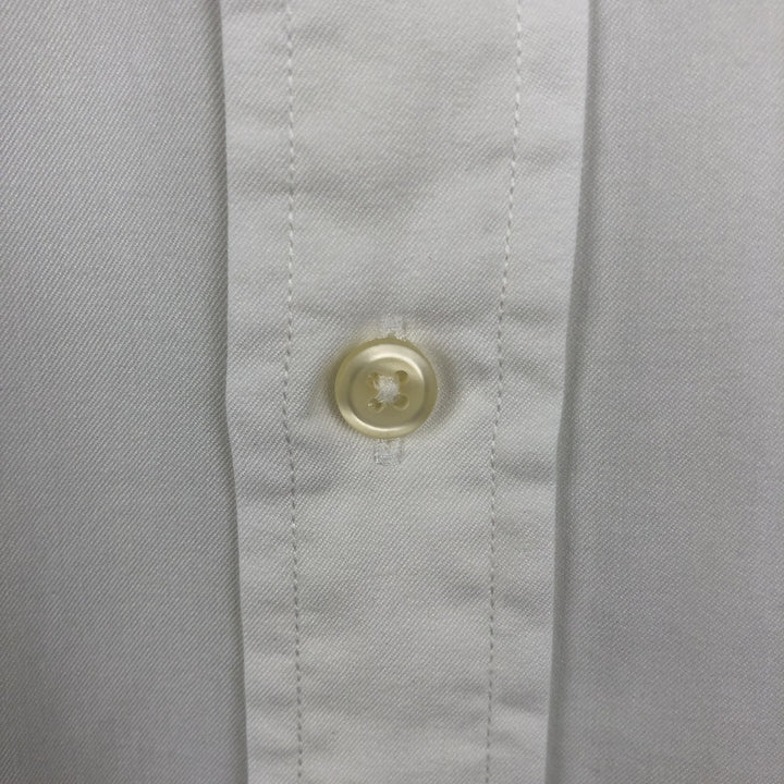 Ralph Lauren Featherweight Twill Short-Sleeve Button-Down Shirt, Men's Size XL (approx.) cotton white type Vintage Second Hand