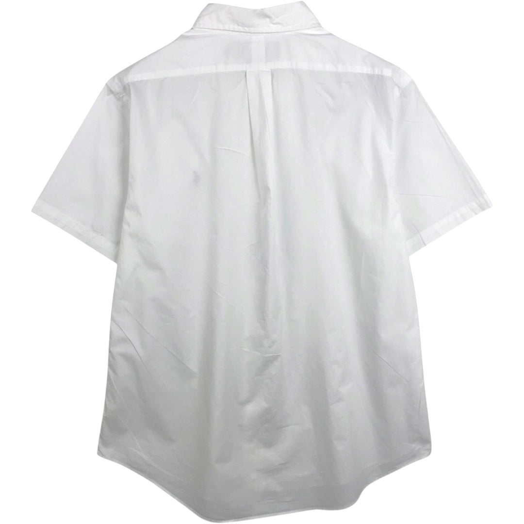 Ralph Lauren CUSTOM FIT short sleeve button down shirt, men's XL size unclear white type Vintage Second Hand