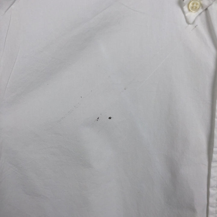 Ralph Lauren CUSTOM FIT short sleeve button down shirt, men's XL size unclear white type Vintage Second Hand