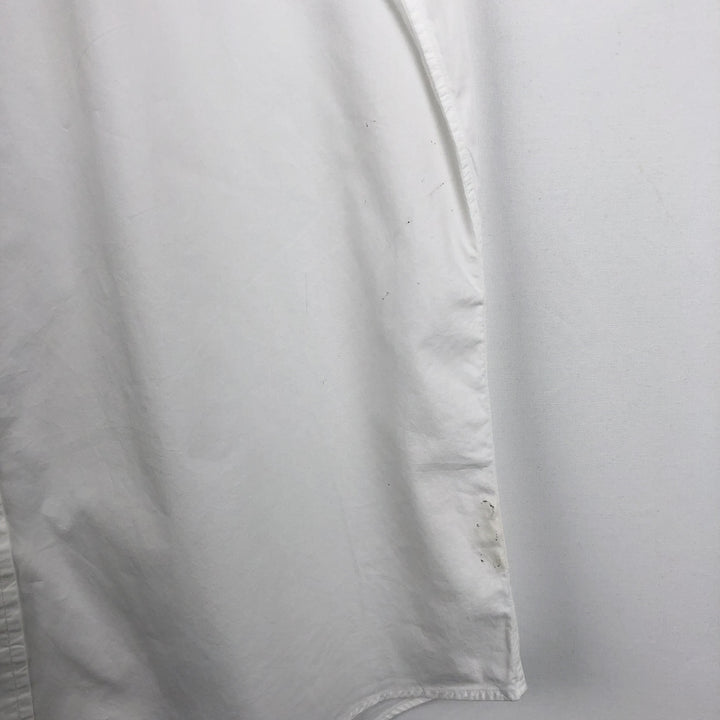 Ralph Lauren CUSTOM FIT short sleeve button down shirt, men's XL size unclear white type Vintage Second Hand