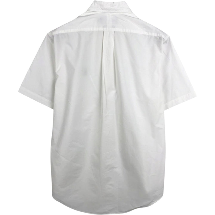 Ralph Lauren CUSTOM FIT short sleeve button down shirt, men's size M cotton white type Vintage Second Hand