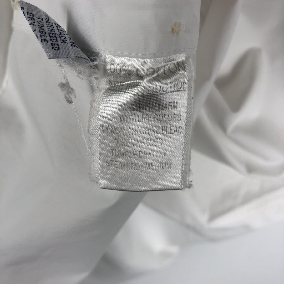 Ralph Lauren CUSTOM FIT short sleeve button down shirt, men's size M cotton white type Vintage Second Hand