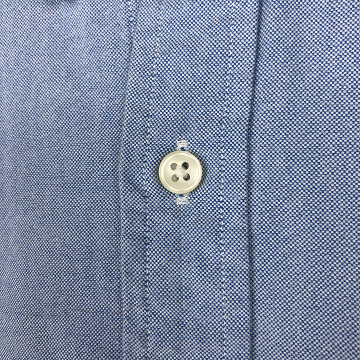 Ralph Lauren short sleeve button down shirt, men's size M cotton Blue type light blue Vintage Second Hand