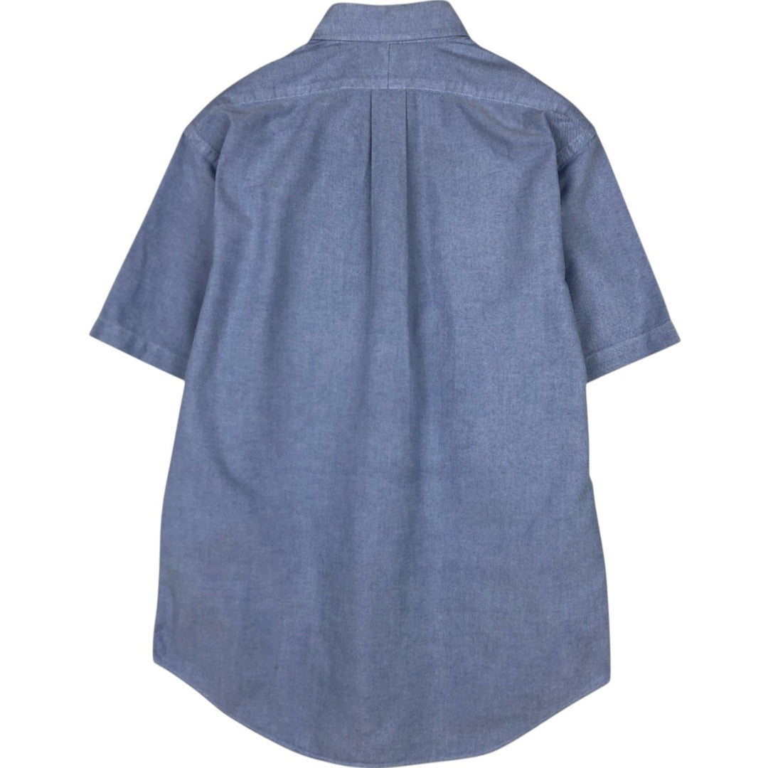 Ralph Lauren BLAKE short sleeve button down shirt, men's size L cotton Blue type light blue Vintage Second Hand