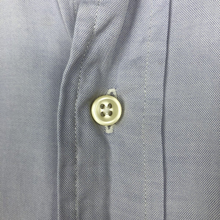 Ralph Lauren CUSTOM FIT short sleeve button down shirt, men's size M cotton Blue type light blue Vintage Second Hand