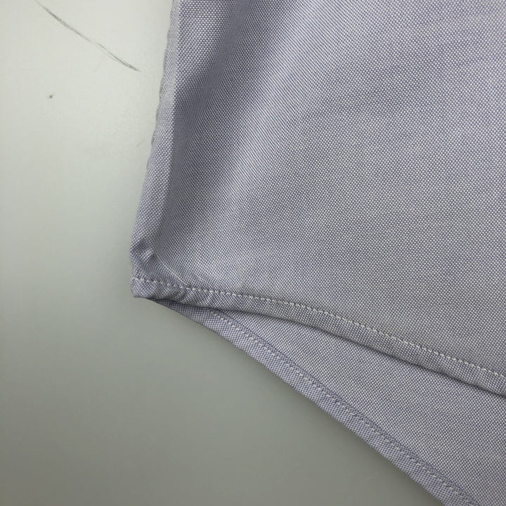 Ralph Lauren CUSTOM FIT short sleeve button down shirt, men's size M cotton Blue type light blue Vintage Second Hand