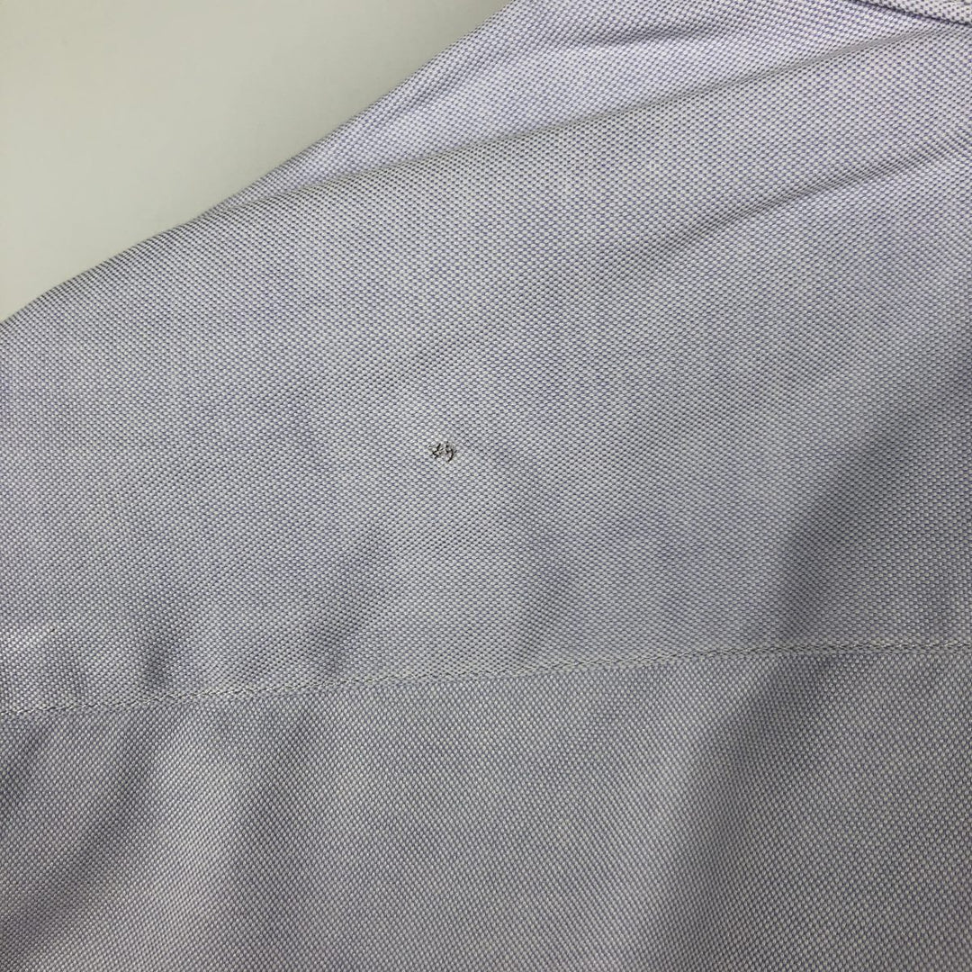 Ralph Lauren CUSTOM FIT short sleeve button down shirt, men's size M cotton Blue type light blue Vintage Second Hand