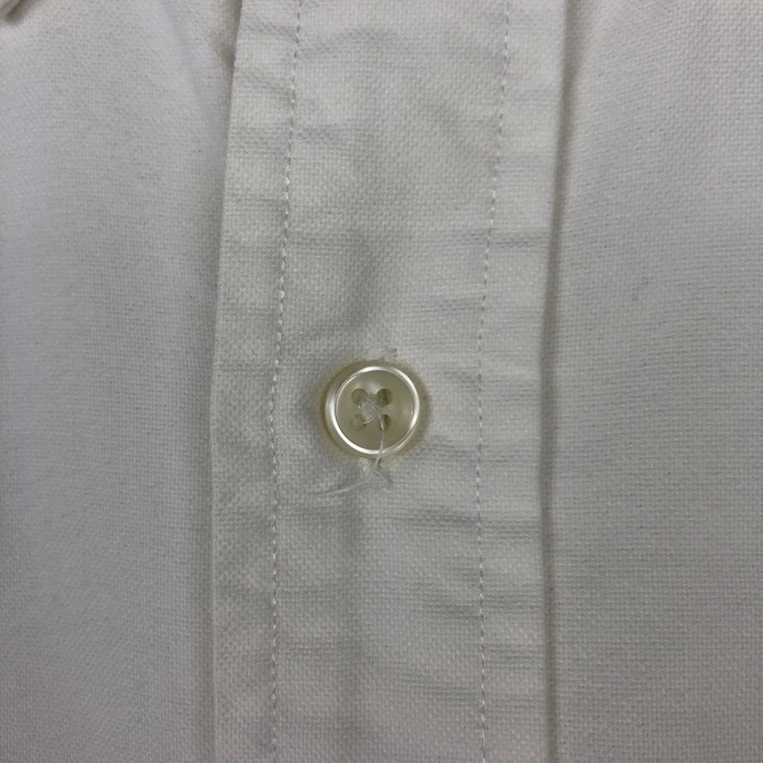 Ralph Lauren RALPH LAUREN short-sleeved button-down shirt, men's size L cotton white type Vintage Second Hand