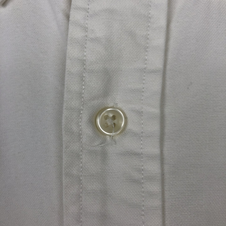 Ralph Lauren RALPH LAUREN short-sleeved button-down shirt, men's size L cotton white type Vintage Second Hand