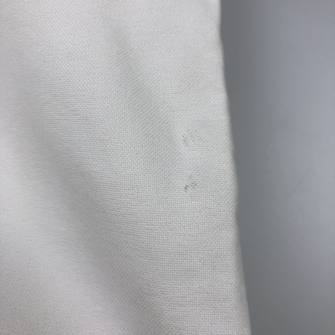 Ralph Lauren RALPH LAUREN short-sleeved button-down shirt, men's size L cotton white type Vintage Second Hand