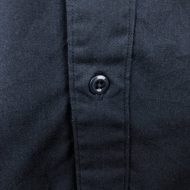 Carhartt Short Sleeve Work Shirt, Boxy Shirt, Men's XL polyester navy blue type Vintage Second Hand