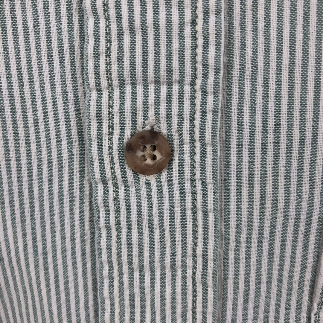 Carhartt Stripe Pattern Short Sleeve Work Shirt, Men's M unclear white type Vintage Second Hand