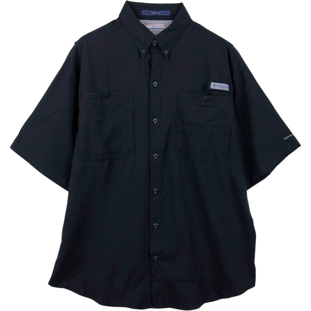 Columbia Tamamimi Short-Sleeve Fishing Shirt, Men's Size M (equivalent to size M) polyester black type Vintage Second Hand