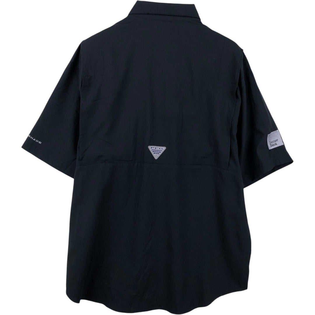 Columbia Tamamimi Short-Sleeve Fishing Shirt, Men's Size M (equivalent to size M) polyester black type Vintage Second Hand