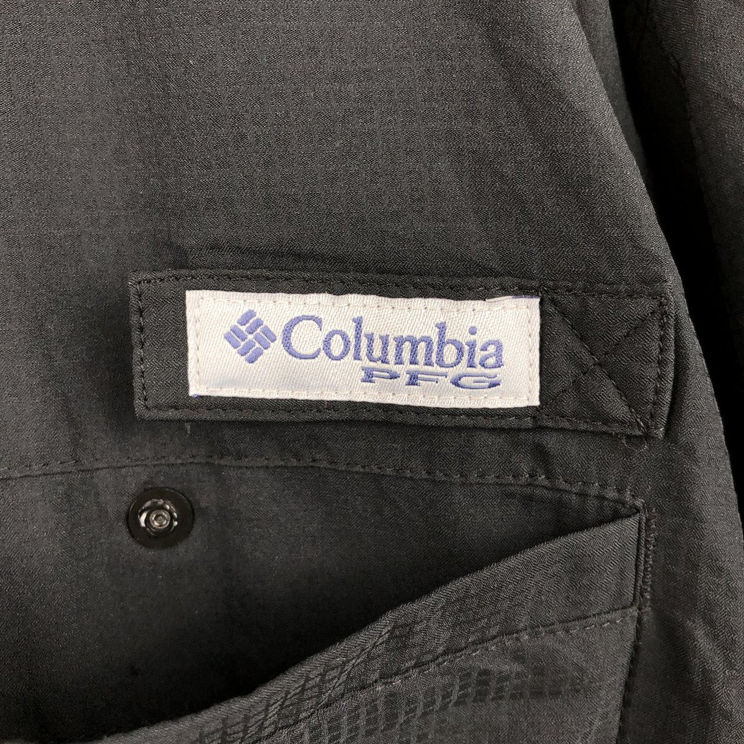 Columbia Tamamimi Short-Sleeve Fishing Shirt, Men's Size M (equivalent to size M) polyester black type Vintage Second Hand